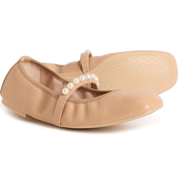 Stuart Weitzman Made in Spain Goldie Ballet Flats - Leather...